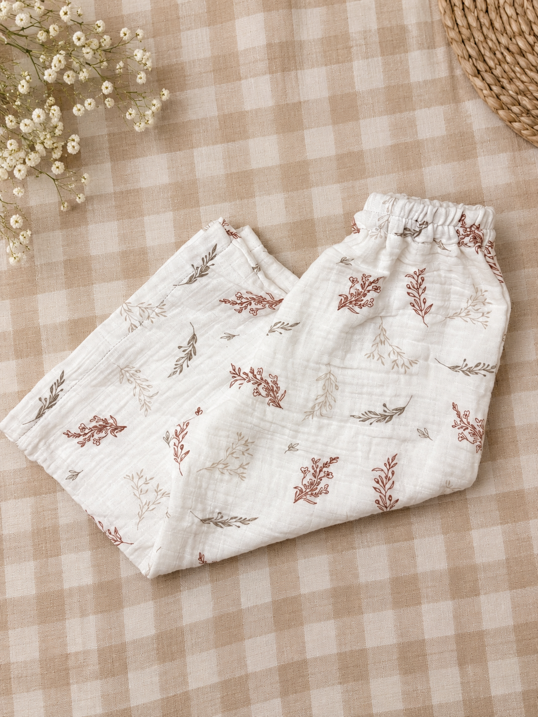 Botanical Wide-Leg Pants | 2T